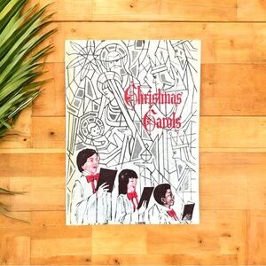 VINTAGE 1975 Christmas Carols Small Pamphlet - Sheet Music & Lyrics Estate Sale